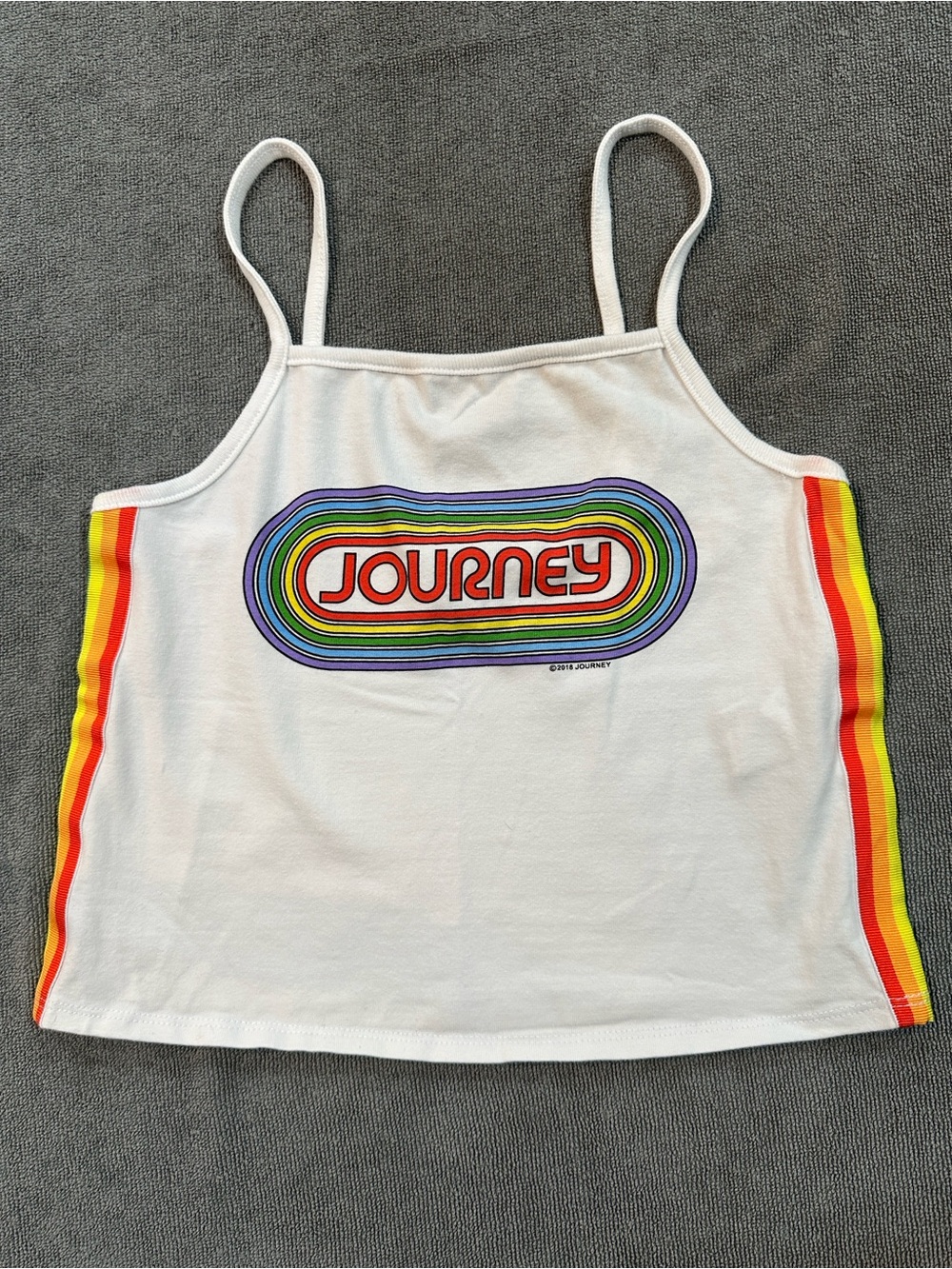 Forever 21 White Graphic Tank - Size Small